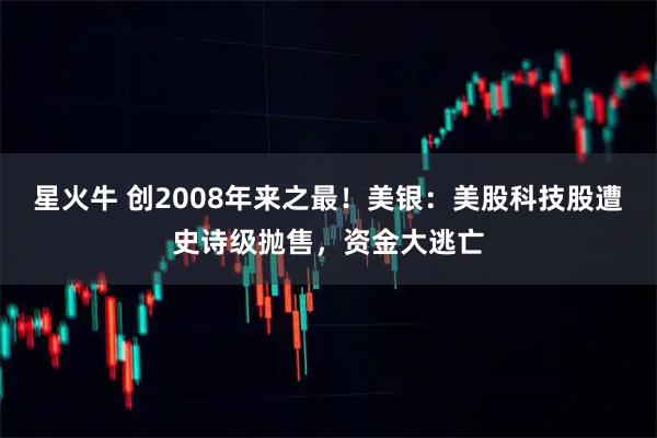 星火牛 创2008年来之最！美银：美股科技股遭史诗级抛售，资金大逃亡